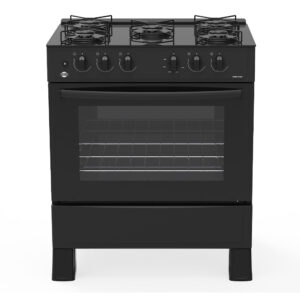 COCINA A GAS TOKYO DALLAS GLASS NEGRO 5H C/E HORNO 94 LTS LIMPIA FACIL