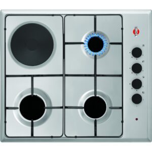 ANAFE COMBINADO TOKYO ANKA INOXIDABLE 3 HORNALLAS A GAS Y 1ELECTRICO