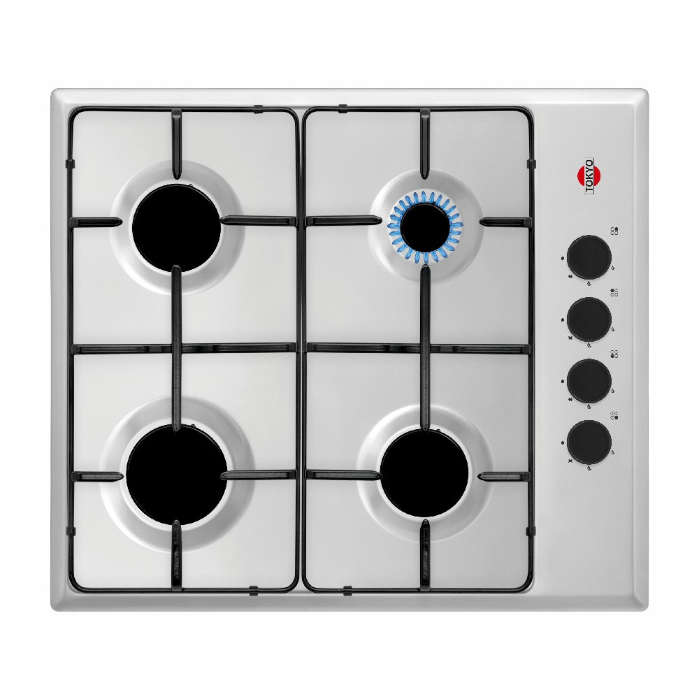 ANAFE A GAS TOKYO ANKA INOXIDABLE 4 HORNALLAS ENCEND. ELÉCTRICO COMANDO LATERAL