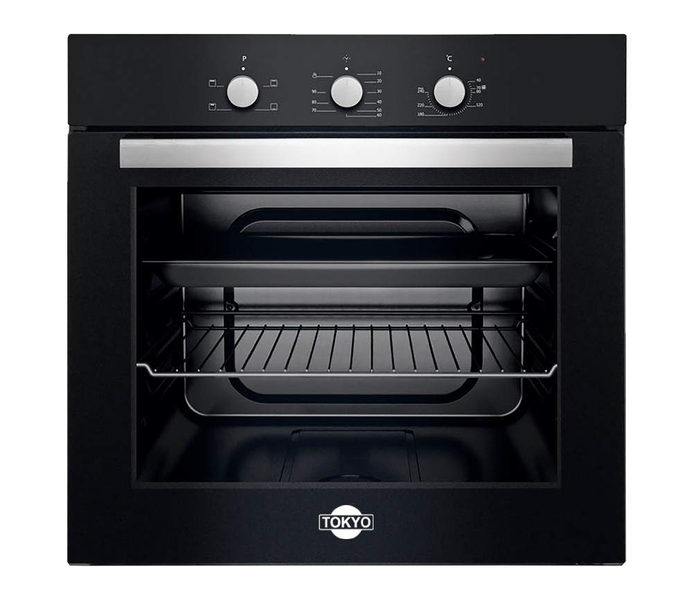 HORNO ELEC EMPOTRABLE TOKYO ZARA 60L BLACK CON CONVECTOR