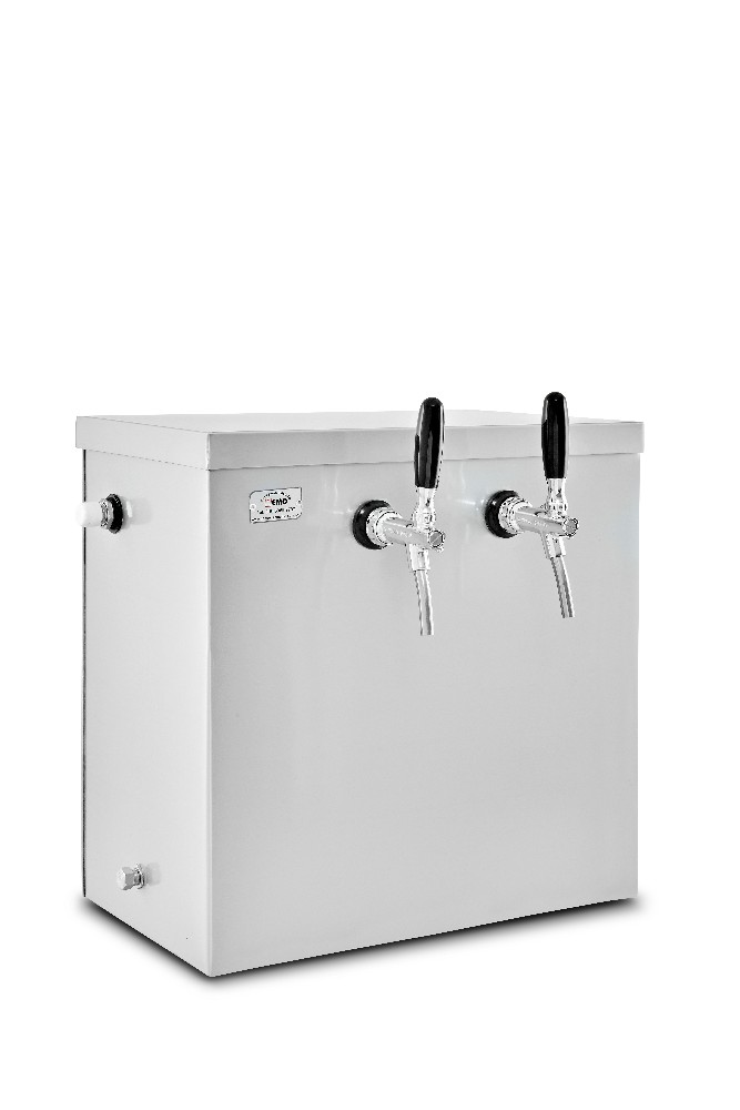 CHOPPERA MEMO 2 CANILLAS MOD ITAIPU INOX A HIELO 60L X HORA 50KG HIELO