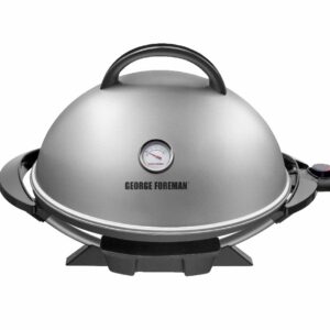 PARRILLA ELECTRICA FAMILIAR GEORGE FOREMAN GFO3320S-CL 15 PORCIONES 2000W + ADAP