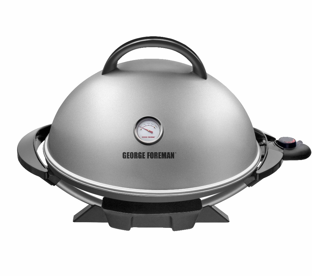 PARRILLA ELECTRICA FAMILIAR GEORGE FOREMAN GFO3320S-CL 15 PORCIONES 2000W + ADAP