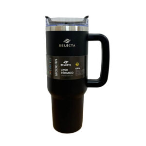 MUG TRAVEL TERMICO 1.2L ACERO INOX NEGRO SELECTA