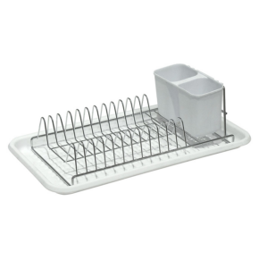 ESCURRIDOR A.CROM C/BANDEJA Y CUB. BLANCO. 44X24X12