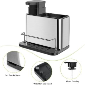 RACK DISPENSADOR DE JABON Y PORTA MENAJE/ESPONJA