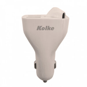 CARGADOR 2 EN 1 AUTO BLANCO KCR-4484