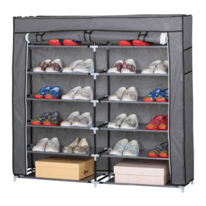 ZAPATERA DE TELA DOBLE T-2712 DECOTEAM GRIS