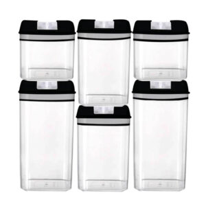 SET DE RECIPIENTES DE 6 PCS CROIX NEGRO CRC-012