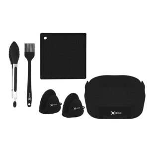 SET DE UTENSILIOS 6 PCS CUADRADO CROIX NEGRO