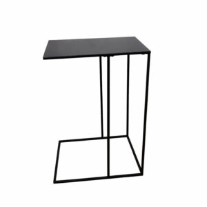 MESA AUXILIAR 40X30X58CM METAL NEGRO