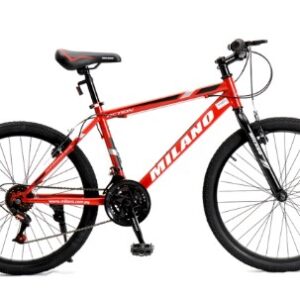 BICICLETA MILANO ARO 24" 18 VEL .ROJO MTB ACTION CABALLERO
