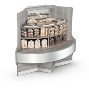 VITRINA ECOSILKON CURVA EXTERNA CECWBSS AUTOSERVICIO NEUTRA ESQUINERA