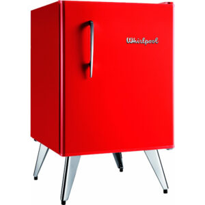 FRIGOBAR WHIRLPOOL VINTAGE WRA08BVD ROJO 76L FRIO HUMEDO + ADAPTADOR