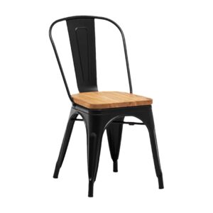 SILLA TOLIX LEVEL C/ ASIENTO DE MADERA NG