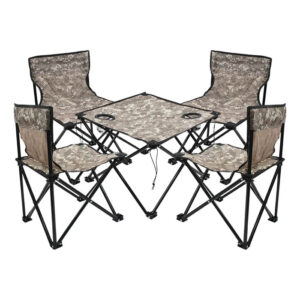 JUEGO DE SILLAS DE CAMPING & MESA LEVEL PLEGABLE