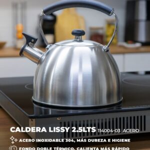 CALDERA 2.5L SILBADOR F.DOBLE M.NYLON LISSY ACERO