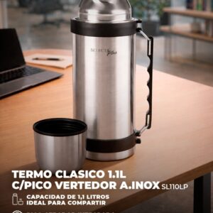 TERMO CLASICO 1.1L C/PICO VERTEDOR A.INOX SELECTA