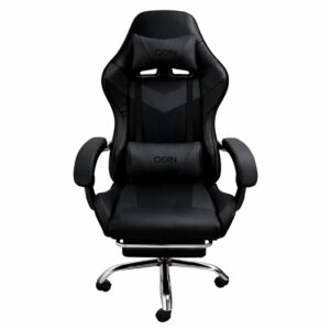 SILLA GAMER EMPOLI CON REPOSAPIE EM-G01 NEGRA ODIN