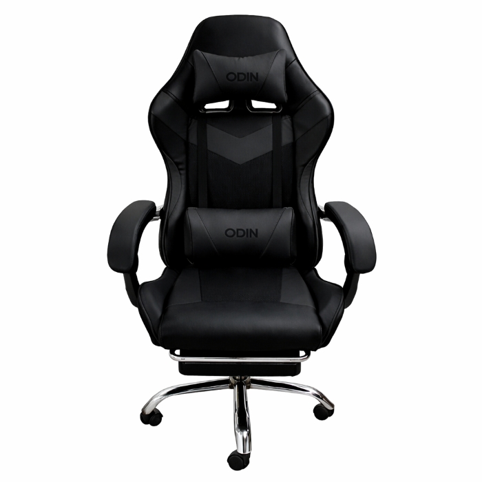 SILLA GAMER EMPOLI CON REPOSAPIE EM-G01 NEGRA ODIN