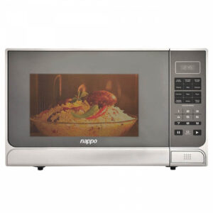 MICROONDAS NAPPO 28L PLATEADO C/VIDRIO REFLECTOR 60HZ
