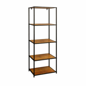 ESTANTERIA 5 NIVELES 45X30X150CM MADERA Y METAL